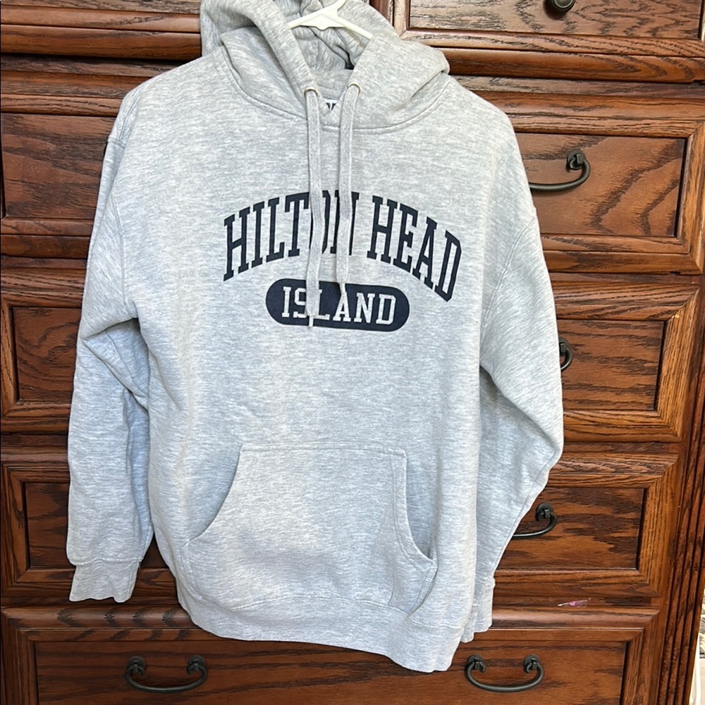 Hilton Head Island Gray Hoodie Sweatshirt M